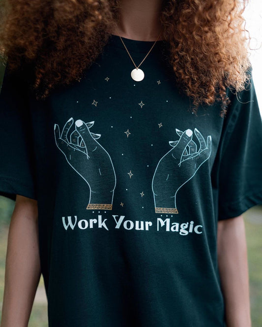 "Work Your Magic" Eco-Friendly Unisex T-Shirt (Print to Order)