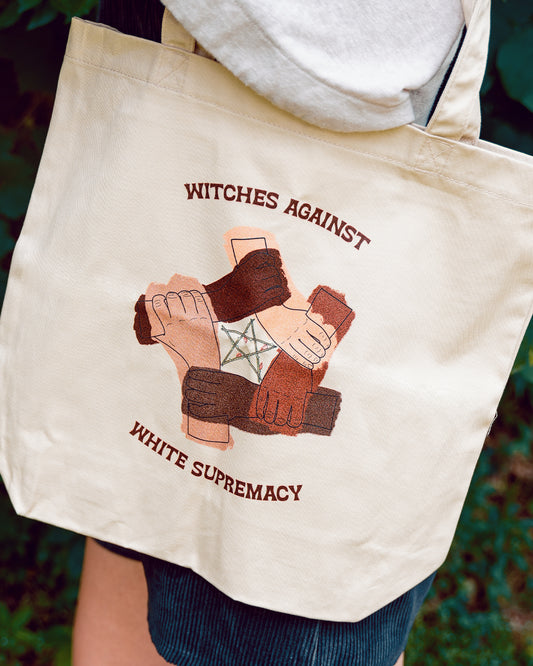 "Witches Against White Supremacy" Eco Tote Bag