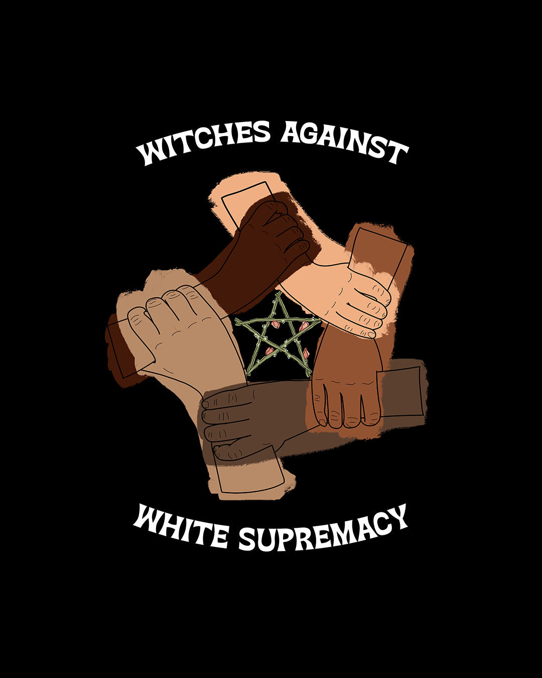 "Witches Against White Supremacy" Eco-Friendly Unisex Tee