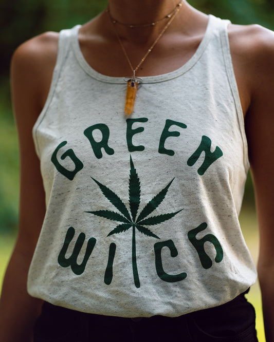 "Green Witch" Unisex Tank Top (Printed Per Order)