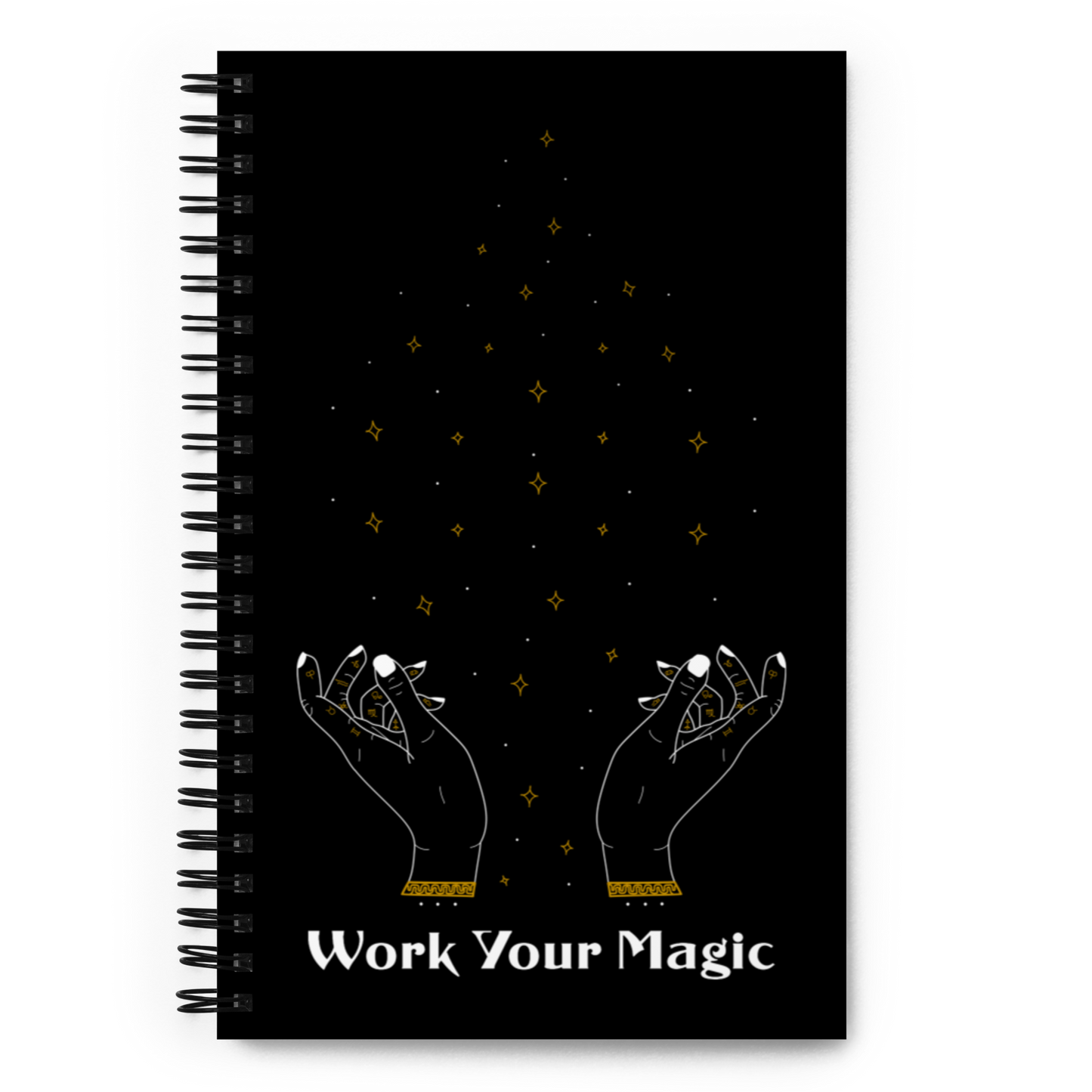 "Work Your Magic" Spiral notebook